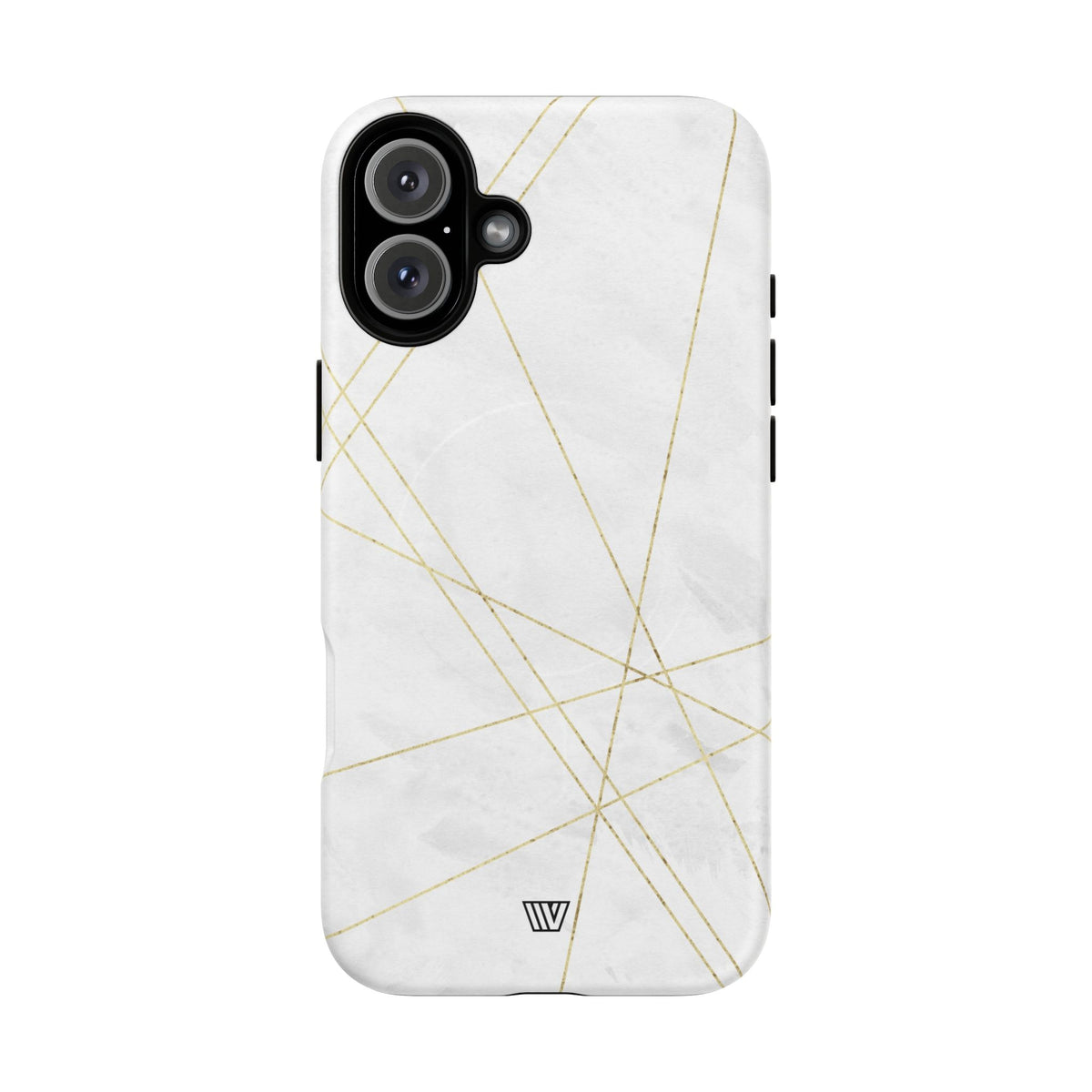 Gold Lines MagSafe Tough iPhone Case – iPhone 16 Plus, Matte