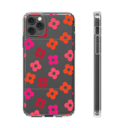 RETRO FLOWERS | Clear Phone Case - Trovvve