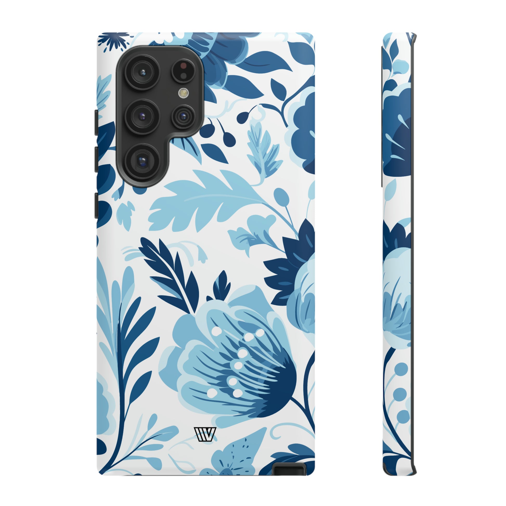 BLUE WHITE FLOWERS | Tough Phone Case - Trovvve