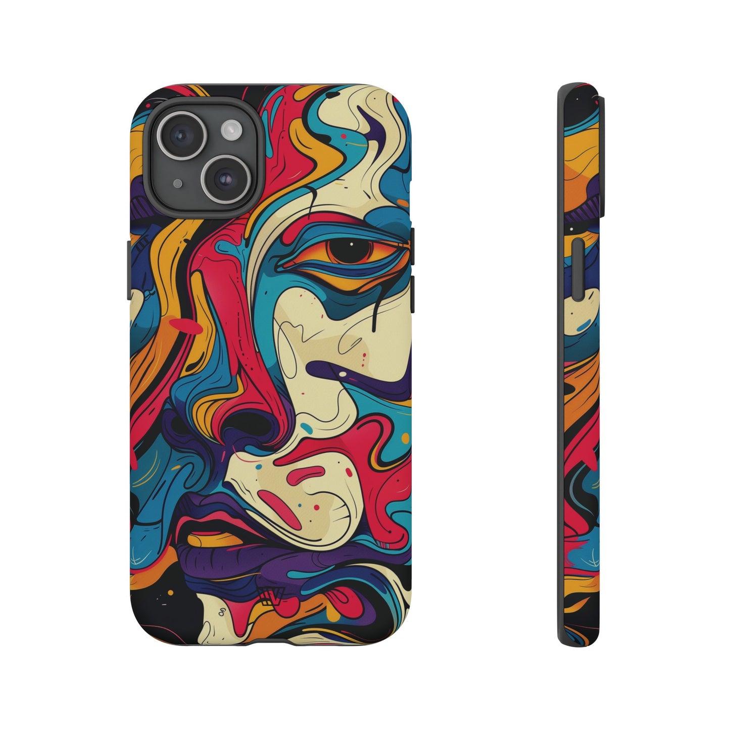 PAINT SWIRL FACE | Tough Phone Case