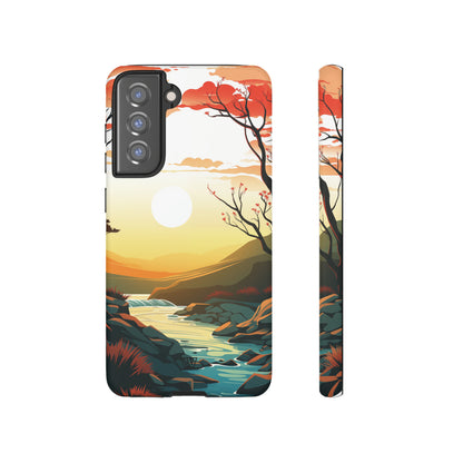 RIVER SUNSET | Tough Phone Case - Trovvve