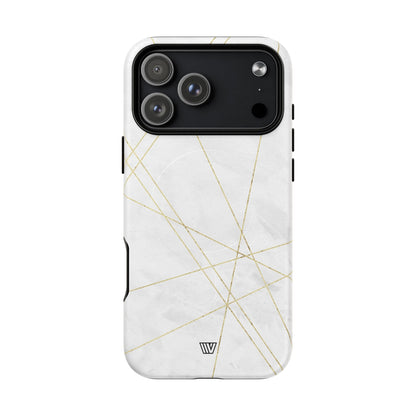 Gold Lines MagSafe Tough iPhone Case – iPhone 17 Pro Max, Matte