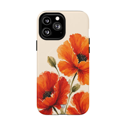 WILD POPPIES | MagSafe Tough iPhone Case