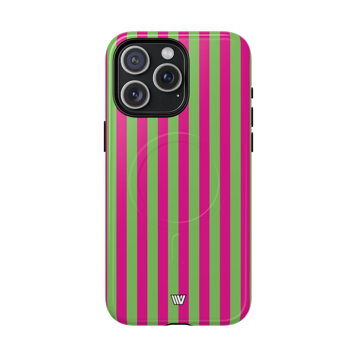 Watermelon Stripe MagSafe Tough iPhone Case – iPhone 15 Pro Max, Glossy