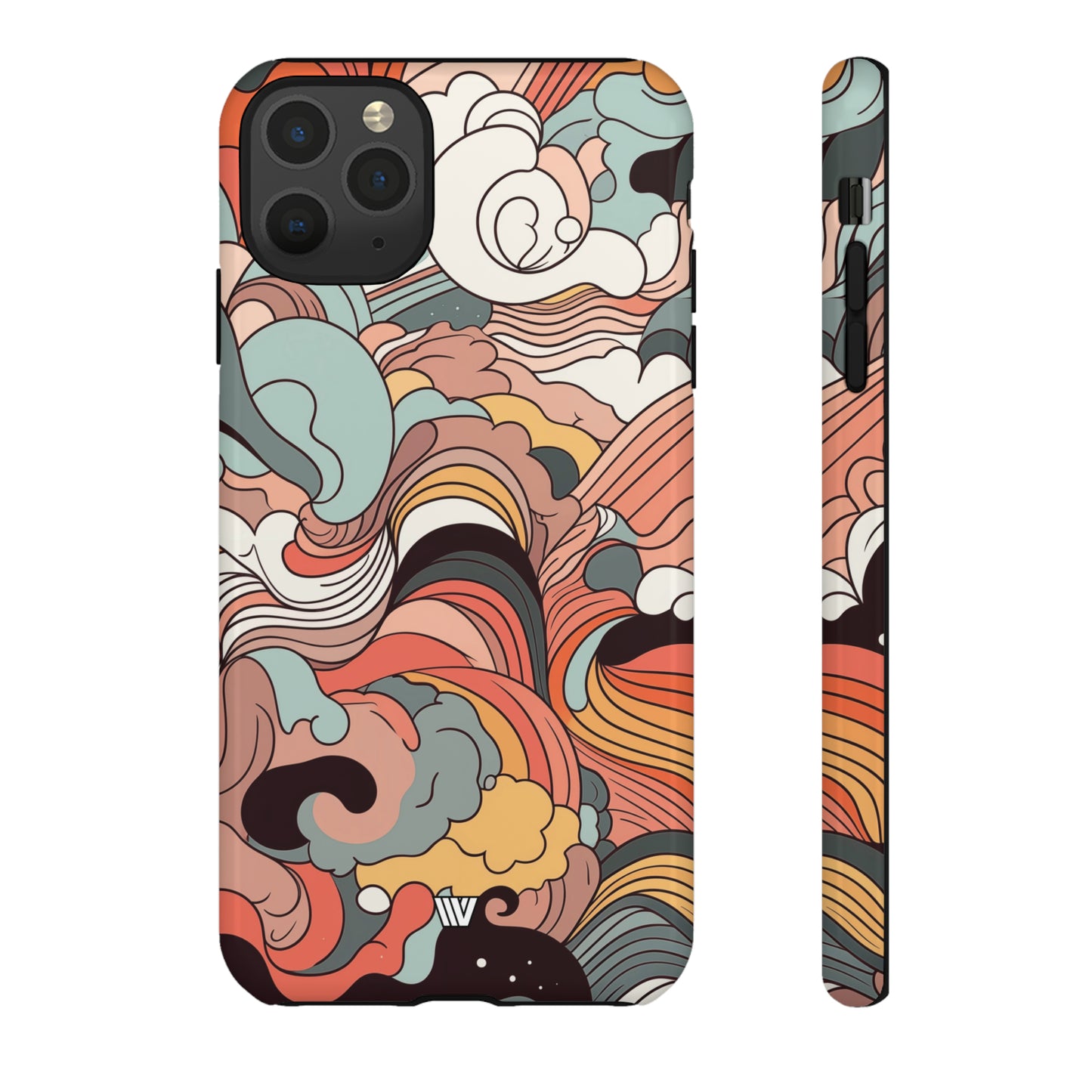 ABSTRACT DOODLE CLOUDS | Tough Phone Case - Trovvve