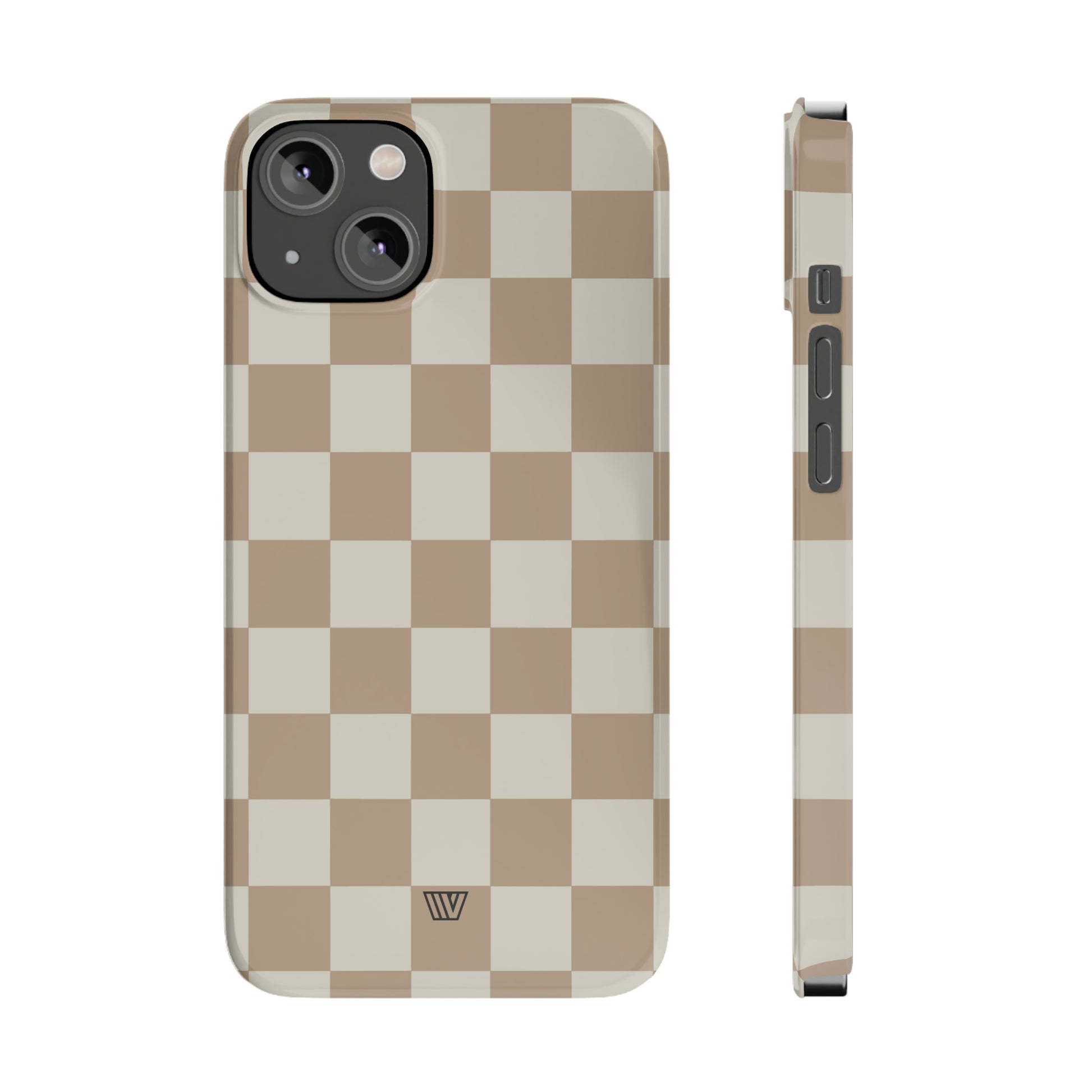 NEUTRAL CHECKERBOARD | Slim iPhone Case - Trovvve