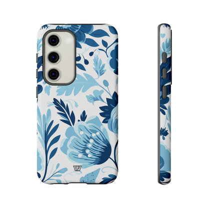 BLUE WHITE FLOWERS | Tough Phone Case - Trovvve