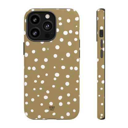 DARK BEIGE DOTS | Tough Phone Case - Trovvve