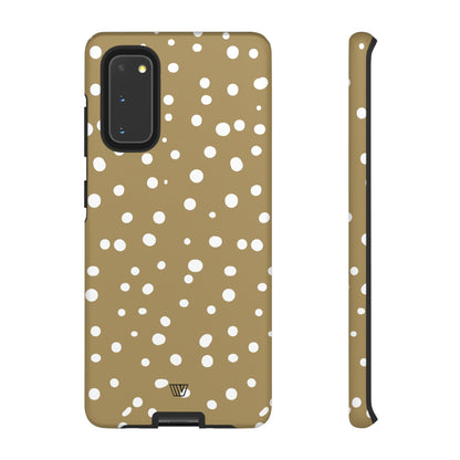 DARK BEIGE DOTS | Tough Phone Case - Trovvve