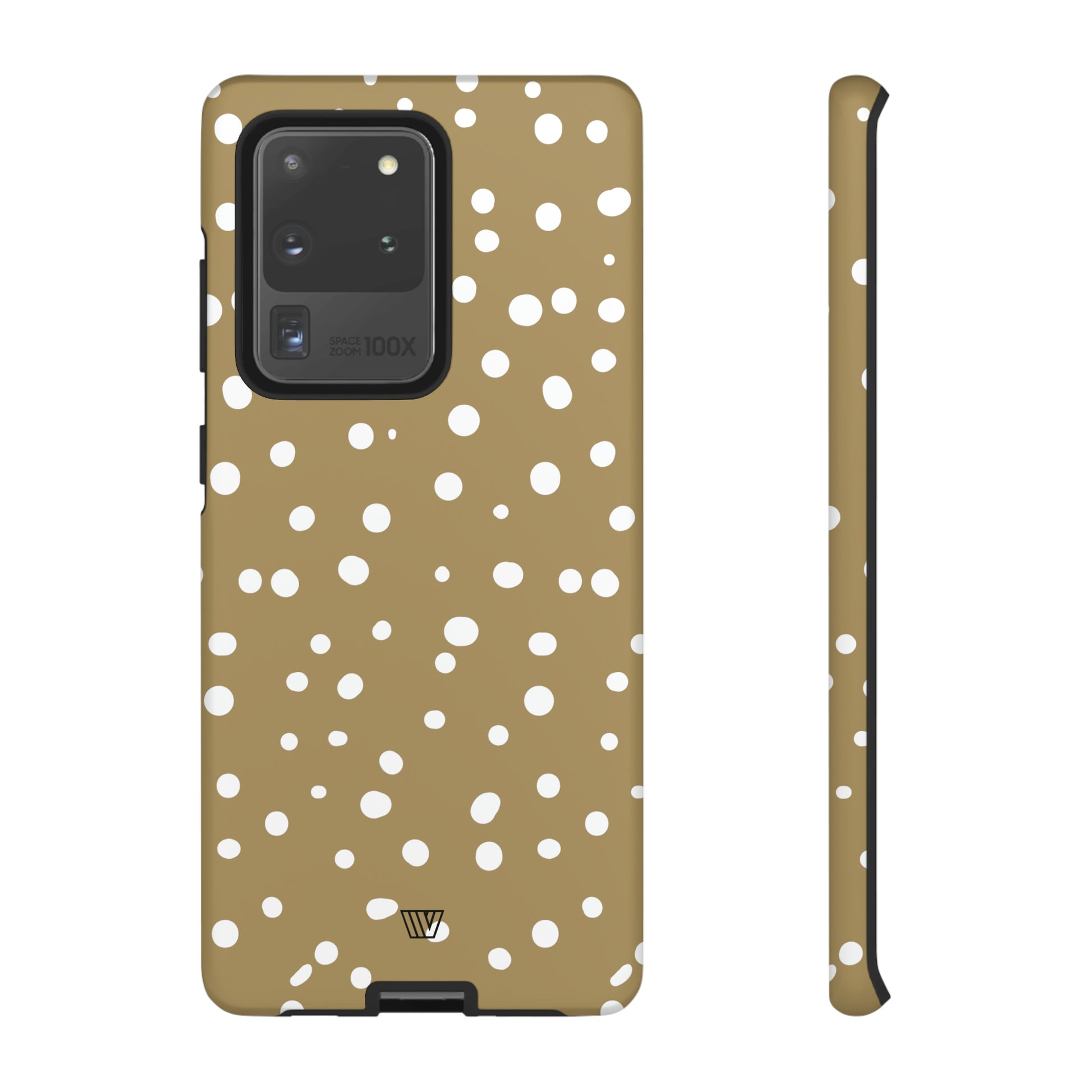 DARK BEIGE DOTS | Tough Phone Case - Trovvve