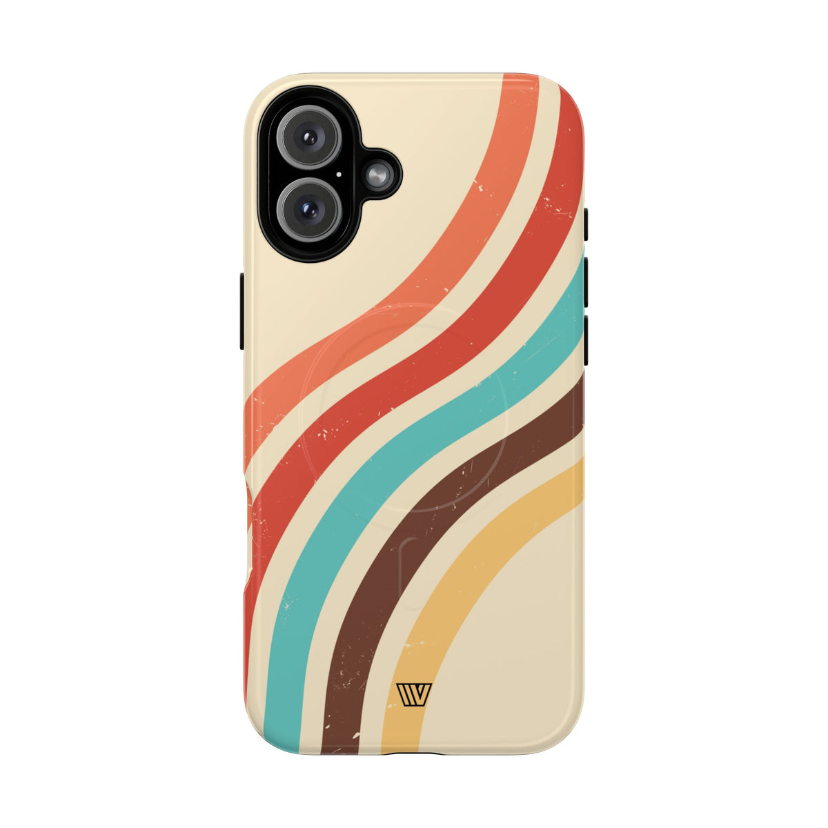 Vintage Stripe MagSafe Tough iPhone Case – iPhone 16 Plus, Glossy