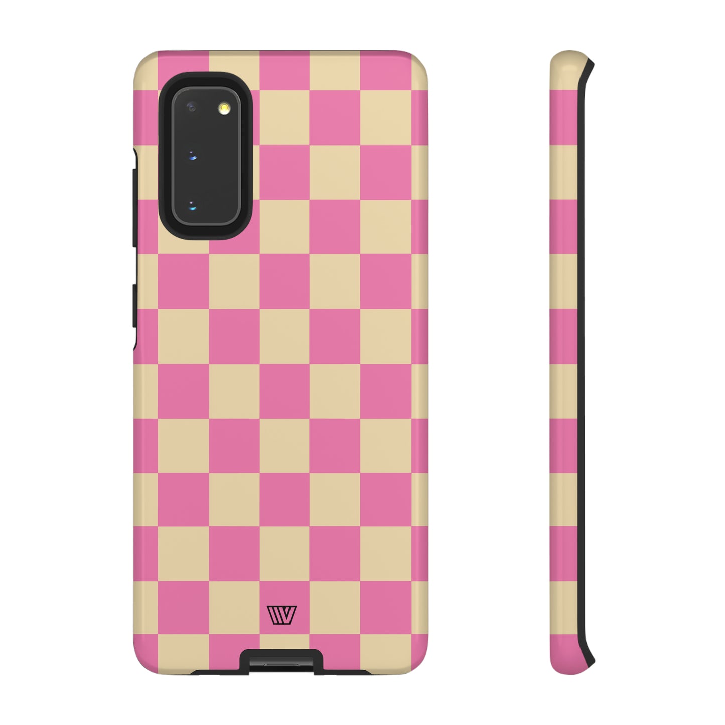 PINK TAN CHECKERBOARD | Tough Phone Case - Trovvve