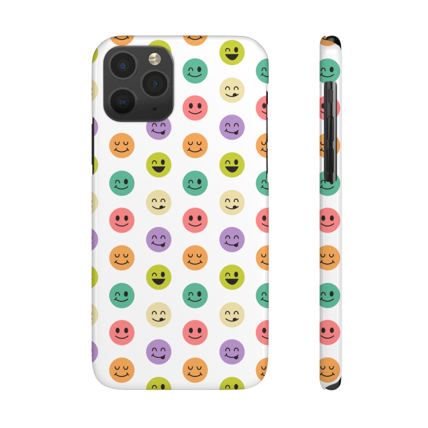 SMILEY FACE PATTERN | Slim iPhone Case - Trovvve