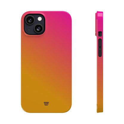 HOT PINK ORANGE | Slim iPhone Case