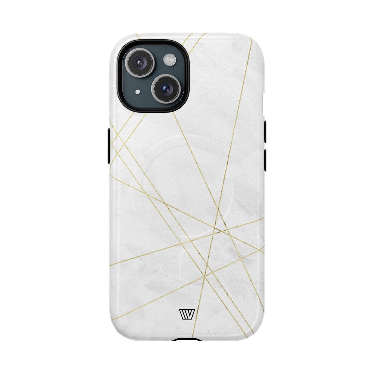 Gold Lines MagSafe Tough iPhone Case – iPhone 15, Glossy