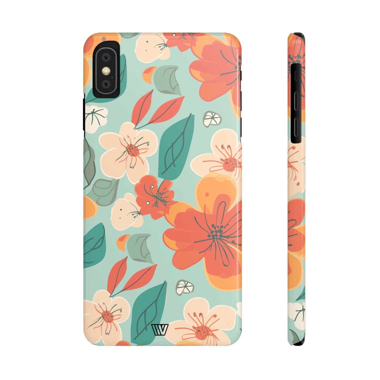 BLOOD ORANGE FLOWERS | Slim iPhone Case