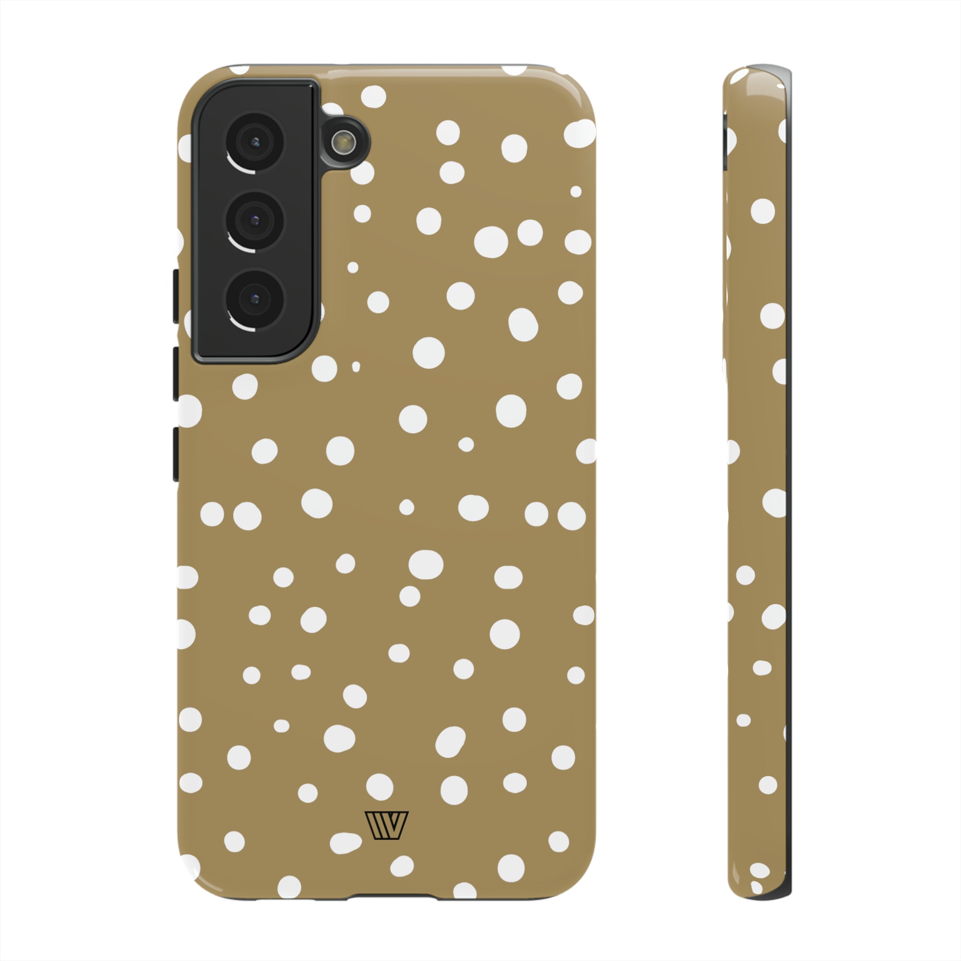 DARK BEIGE DOTS | Tough Phone Case - Trovvve