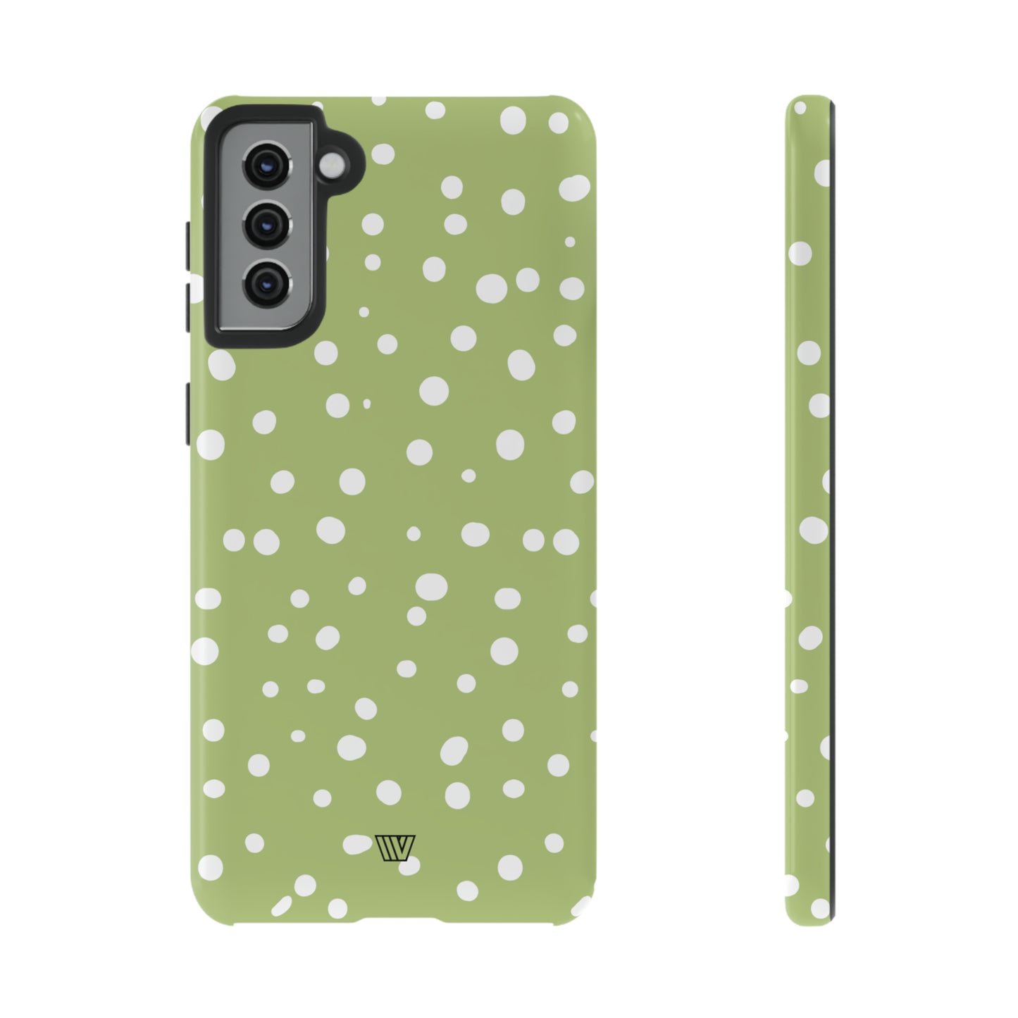 PALE OLIVE DOTS | Tough Phone Case - Trovvve