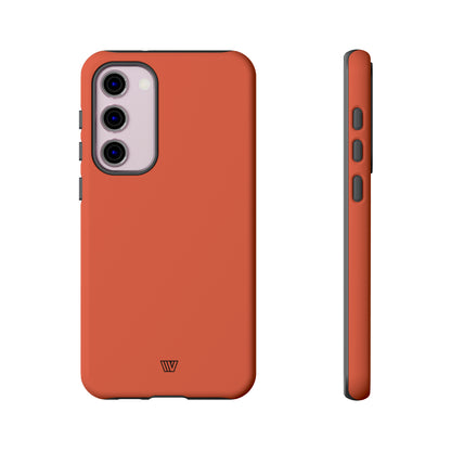 SOLID BURNT SIENNA | Tough Phone Case - Trovvve