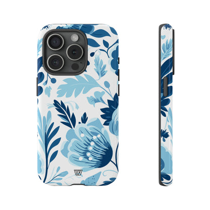 BLUE WHITE FLOWERS | Tough Phone Case - Trovvve