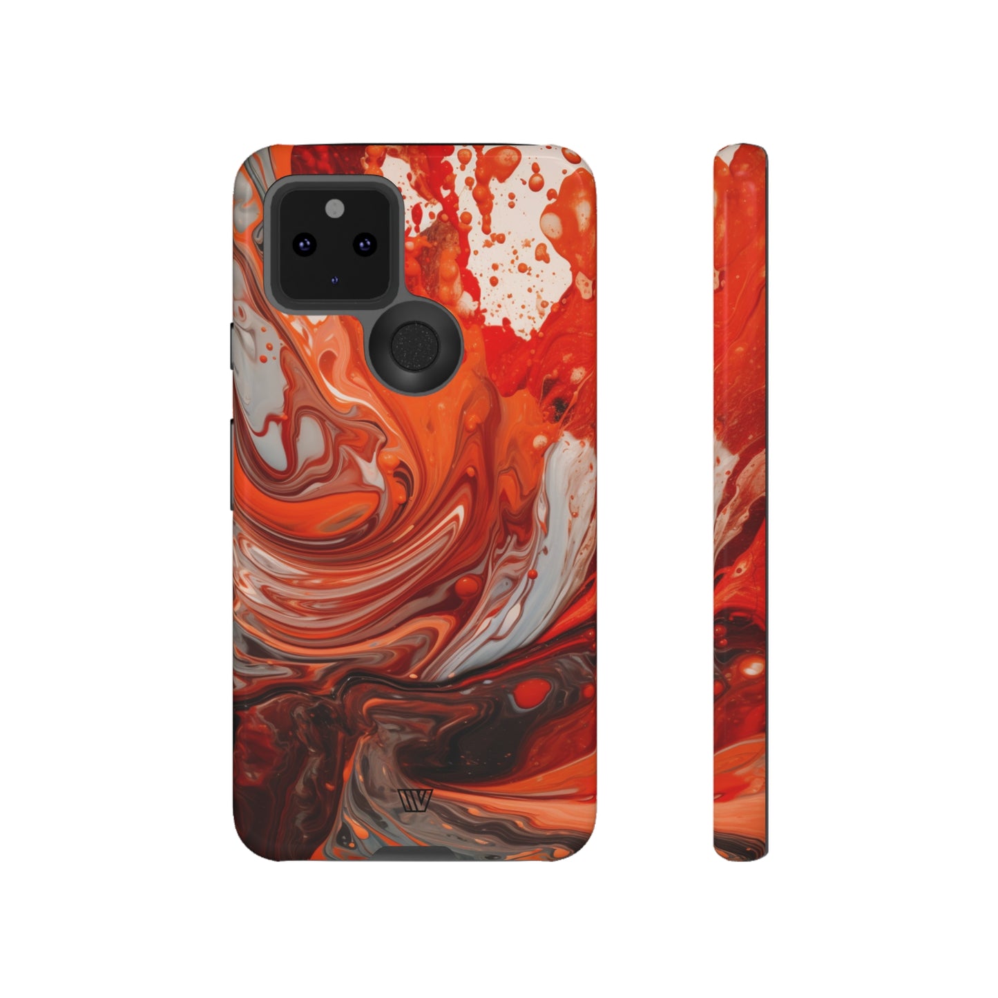 WHITE FIRE PAINT SWIRL | Tough Phone Case - Trovvve