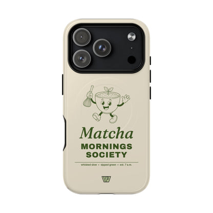 MATCHA MORNINGS | MagSafe Tough iPhone Case