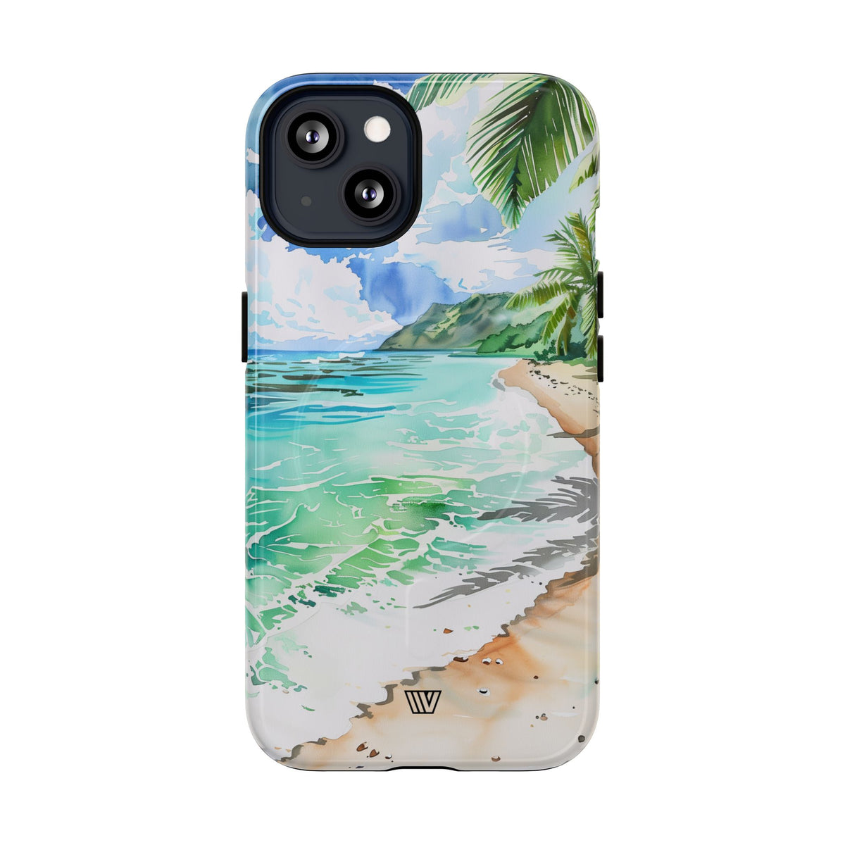 Watercolor Beach MagSafe Tough iPhone Case – iPhone 13, Glossy
