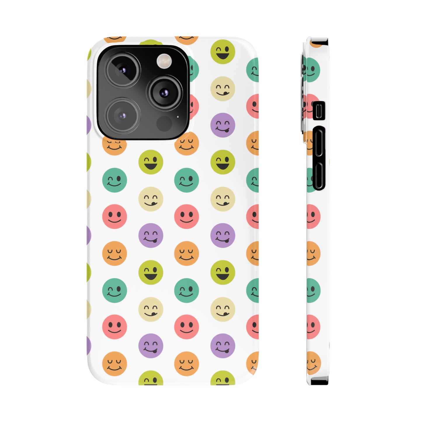 SMILEY FACE PATTERN | Slim iPhone Case - Trovvve