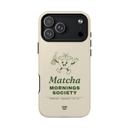 MATCHA MORNINGS | MagSafe Tough iPhone Case
