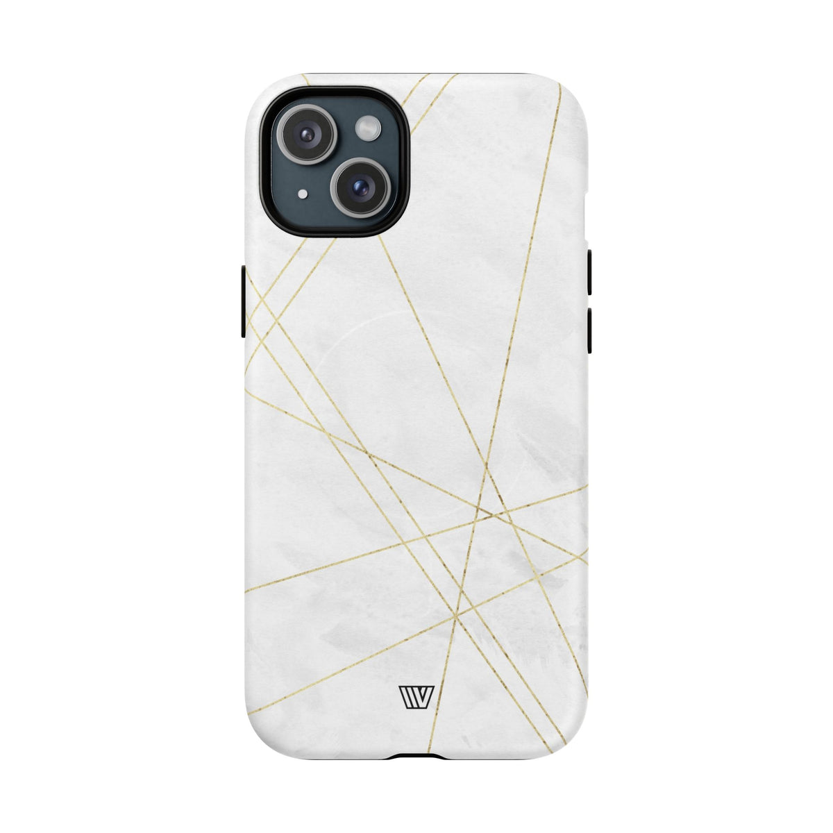 Gold Lines MagSafe Tough iPhone Case – iPhone 15 Plus, Matte