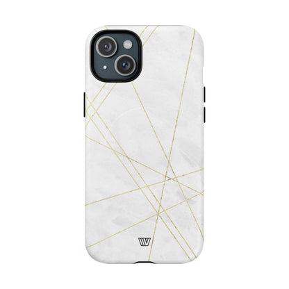 Gold Lines MagSafe Tough iPhone Case – iPhone 15 Plus, Matte