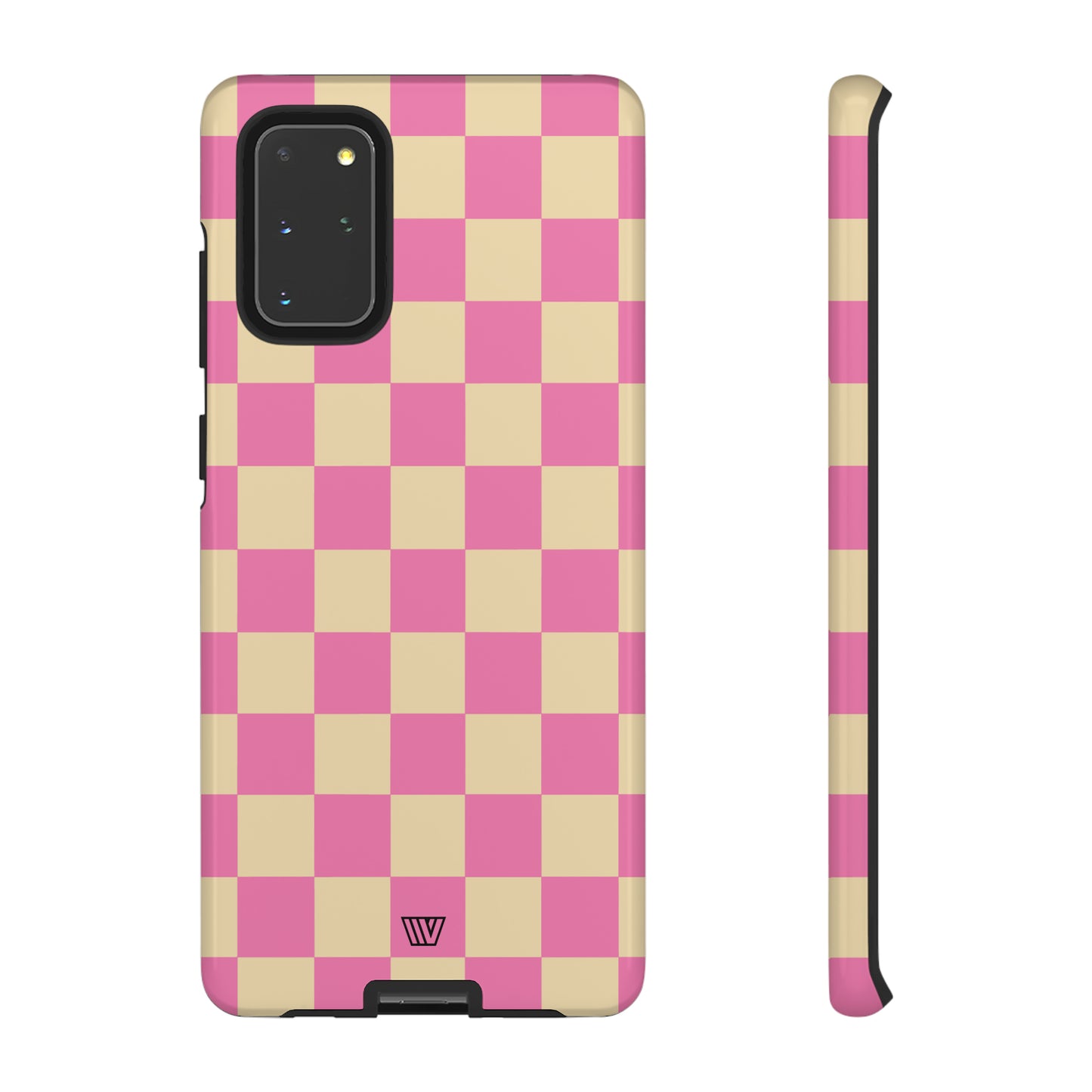 PINK TAN CHECKERBOARD | Tough Phone Case - Trovvve