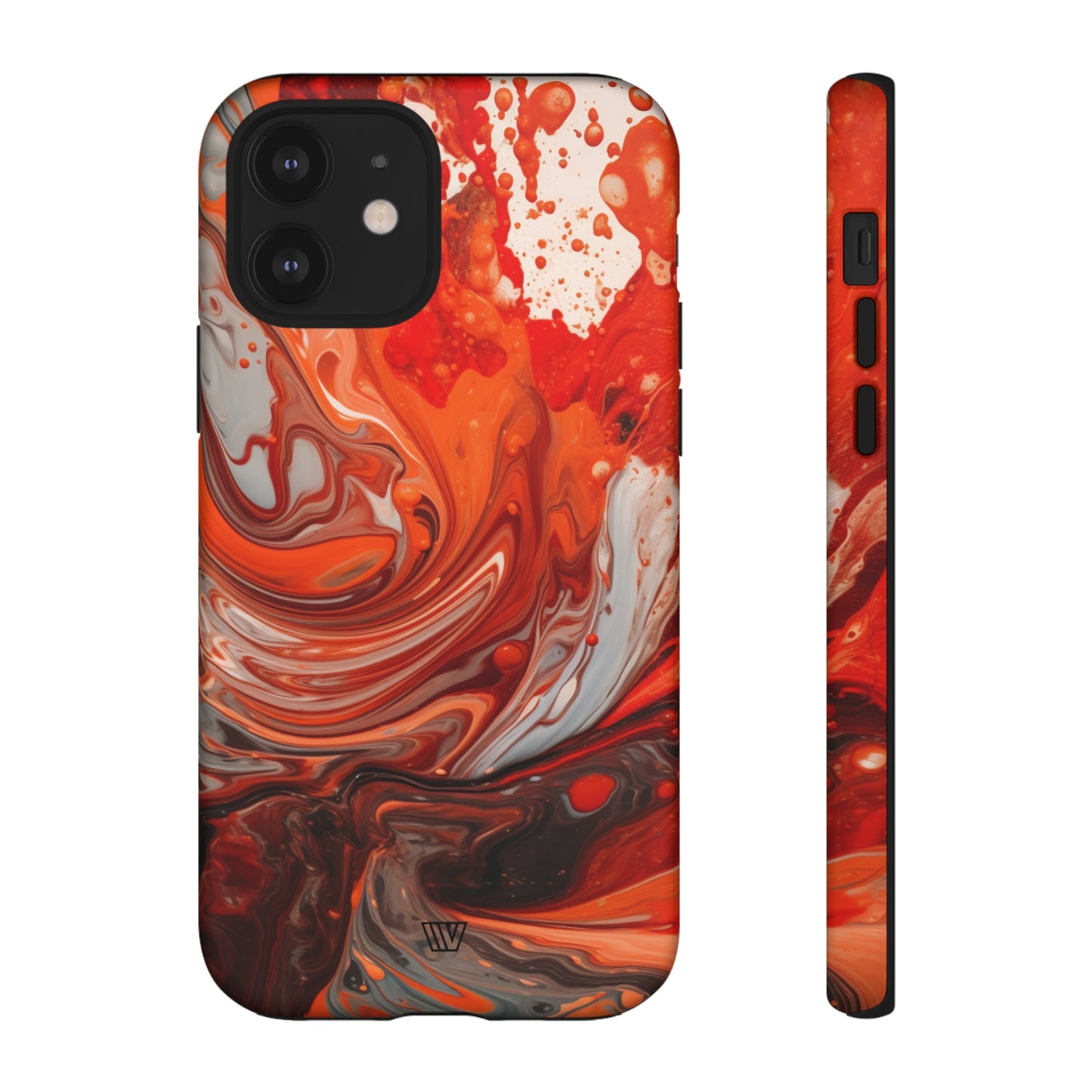 WHITE FIRE PAINT SWIRL | Tough Phone Case - Trovvve