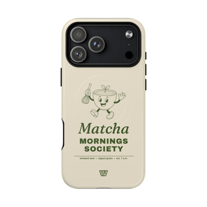MATCHA MORNINGS | MagSafe Tough iPhone Case