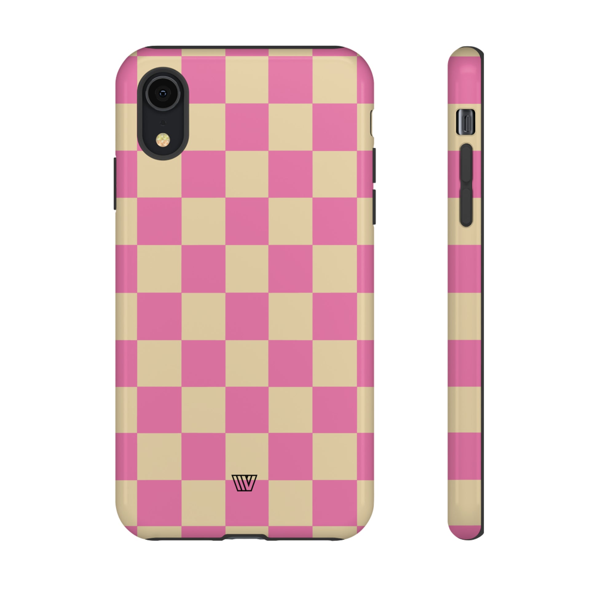 PINK TAN CHECKERBOARD | Tough Phone Case - Trovvve