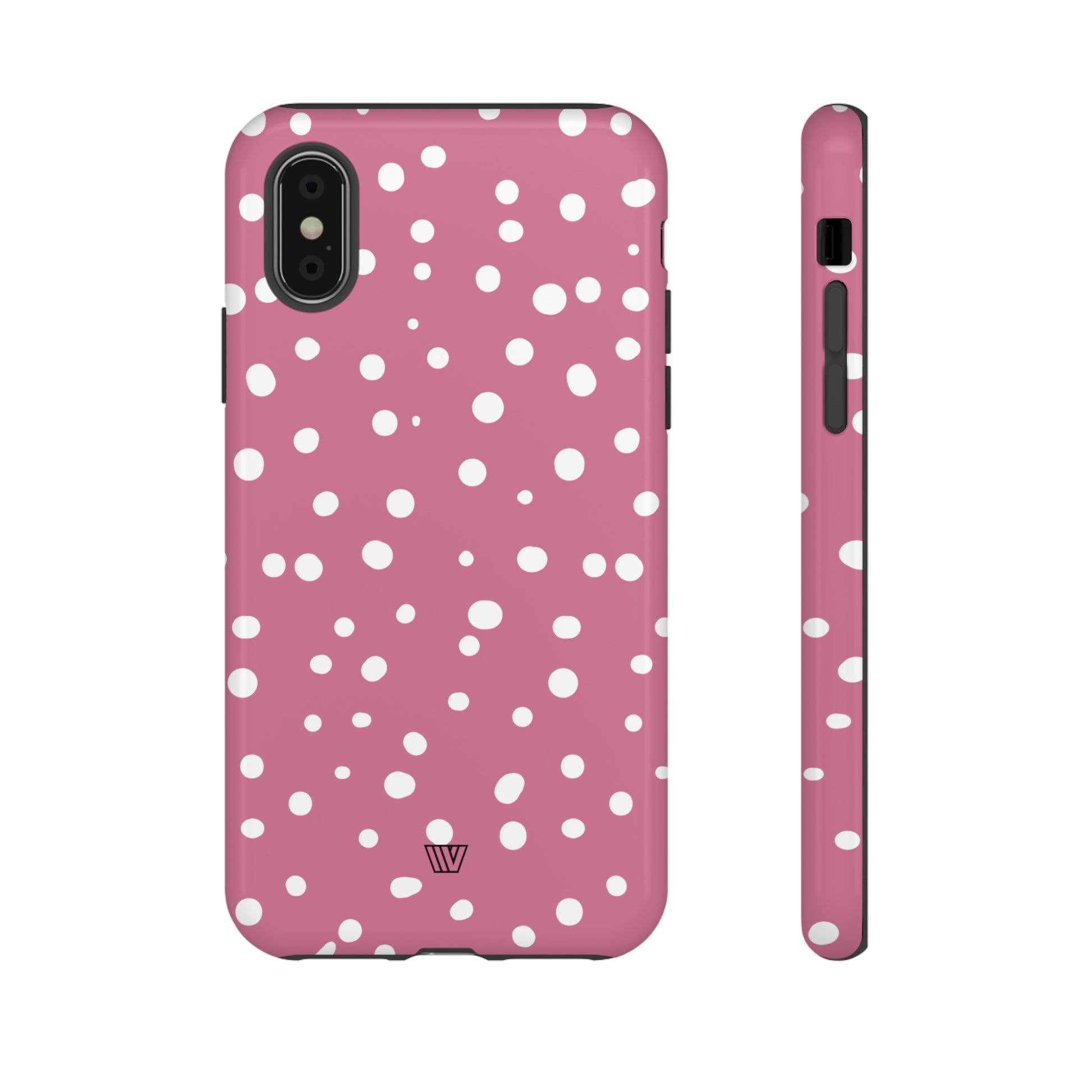 BLUSH RED DOTS | Tough Phone Case - Trovvve