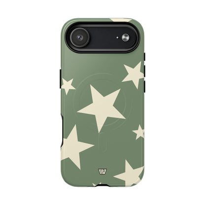 SAGE BOLD STARS | MagSafe Tough iPhone Case