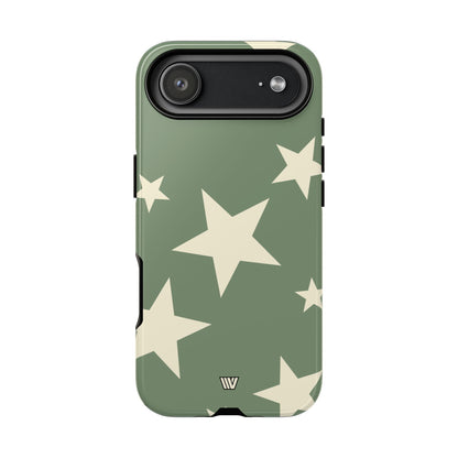 SAGE BOLD STARS | Tough Phone Case