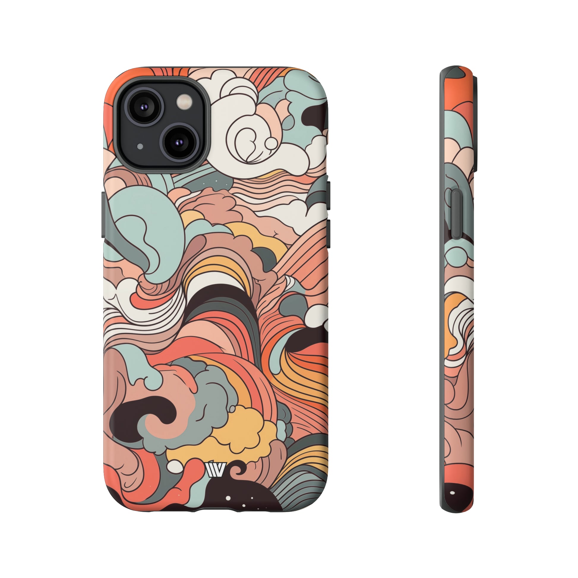 ABSTRACT DOODLE CLOUDS | Tough Phone Case - Trovvve