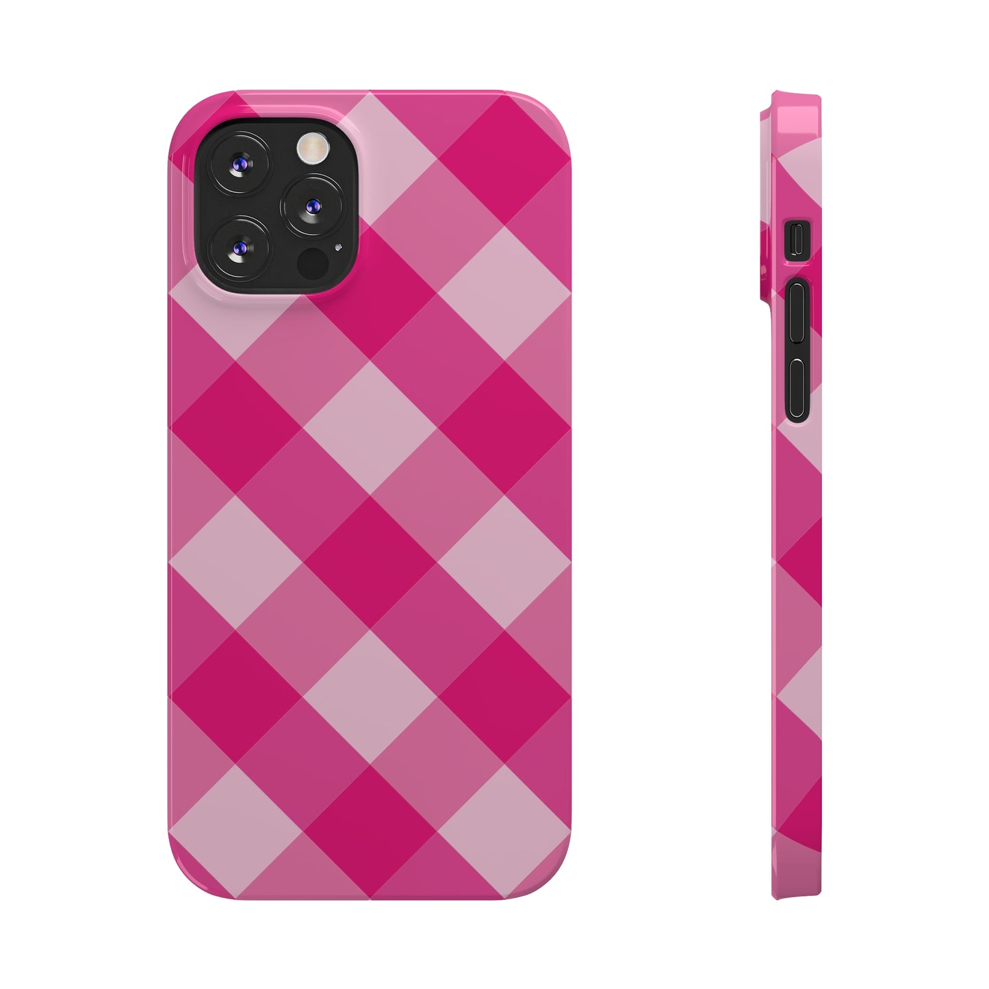 HOT PINK CLOTH Pattern  | Slim iPhone Case - Trovvve