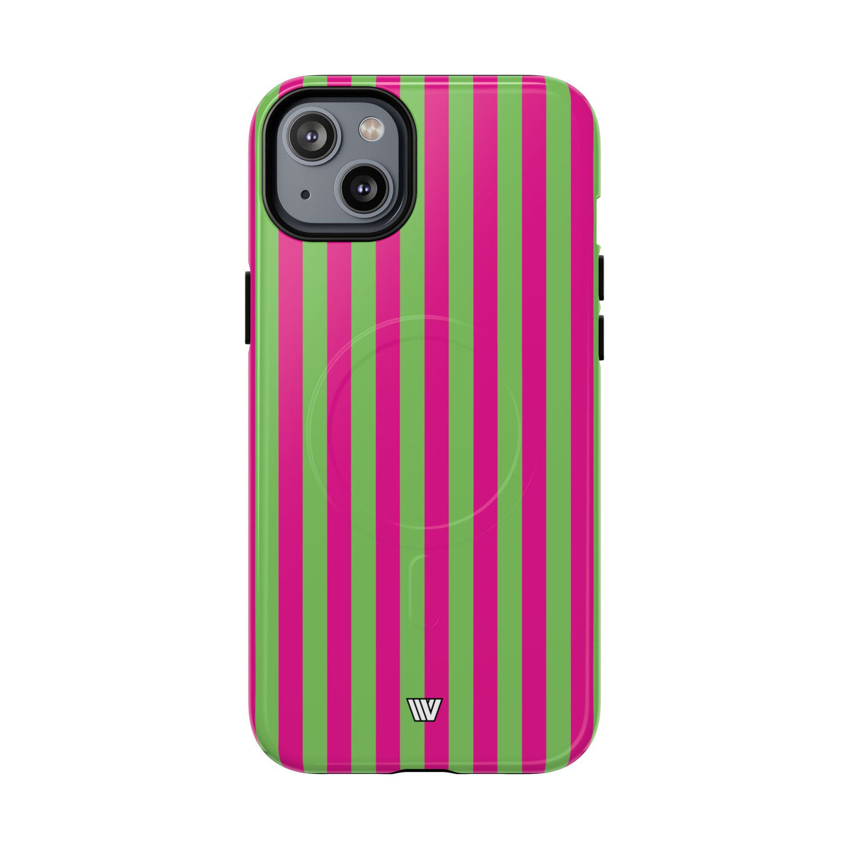 Watermelon Stripe MagSafe Tough iPhone Case – iPhone 14 Plus, Glossy