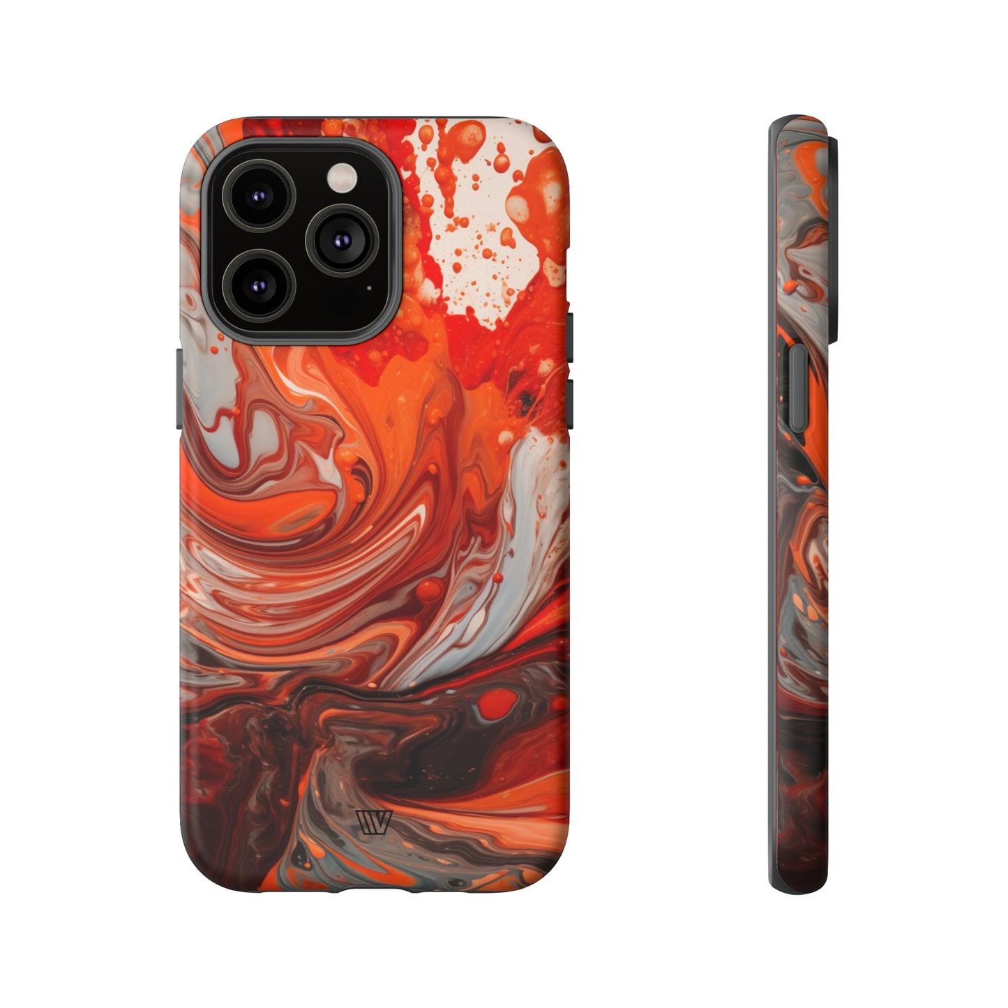 WHITE FIRE PAINT SWIRL | Tough Phone Case - Trovvve