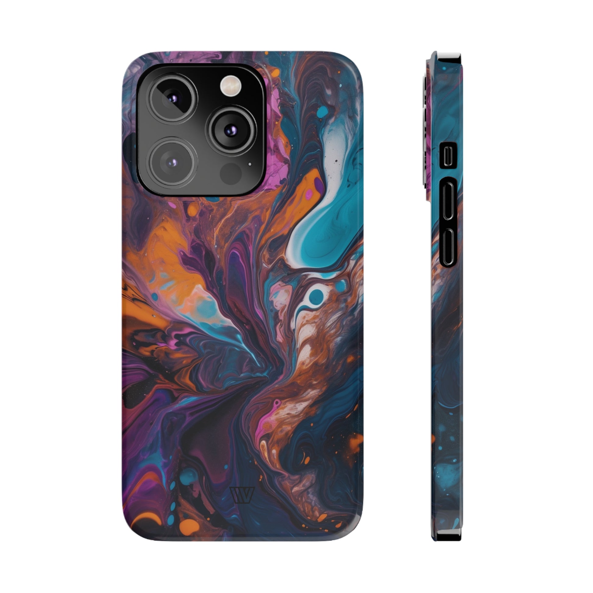 COSMIC PAINT SWIRL | Slim iPhone Case - Trovvve