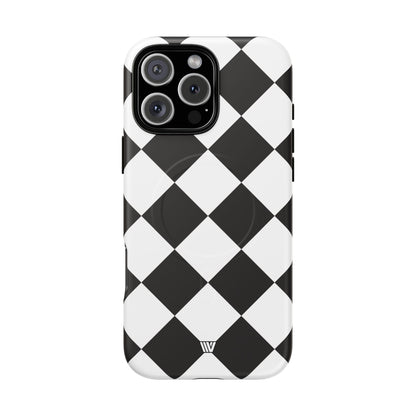 BLACK & WHITE DIAMOND | MagSafe Tough iPhone Case