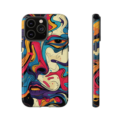 PAINT SWIRL FACE | Tough Phone Case