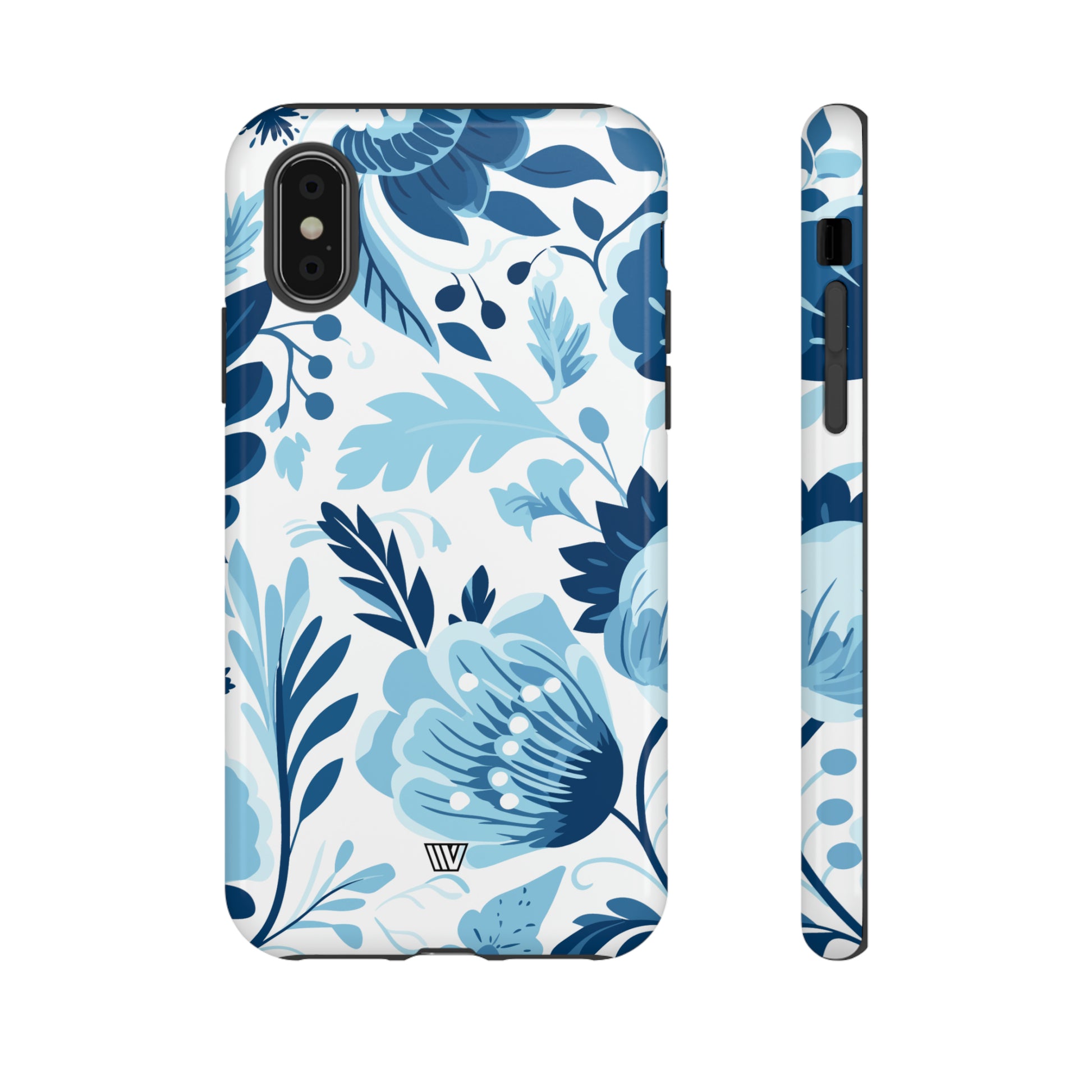 BLUE WHITE FLOWERS | Tough Phone Case - Trovvve