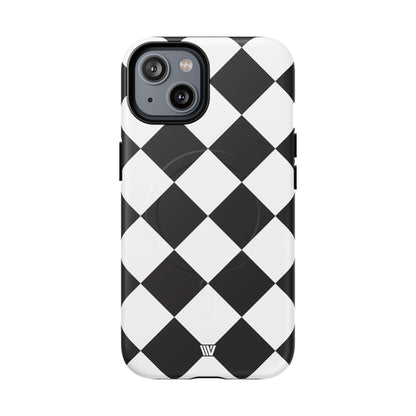 BLACK & WHITE DIAMOND | MagSafe Tough iPhone Case