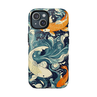 Koi Dreams MagSafe Tough iPhone Case – iPhone 15, Glossy