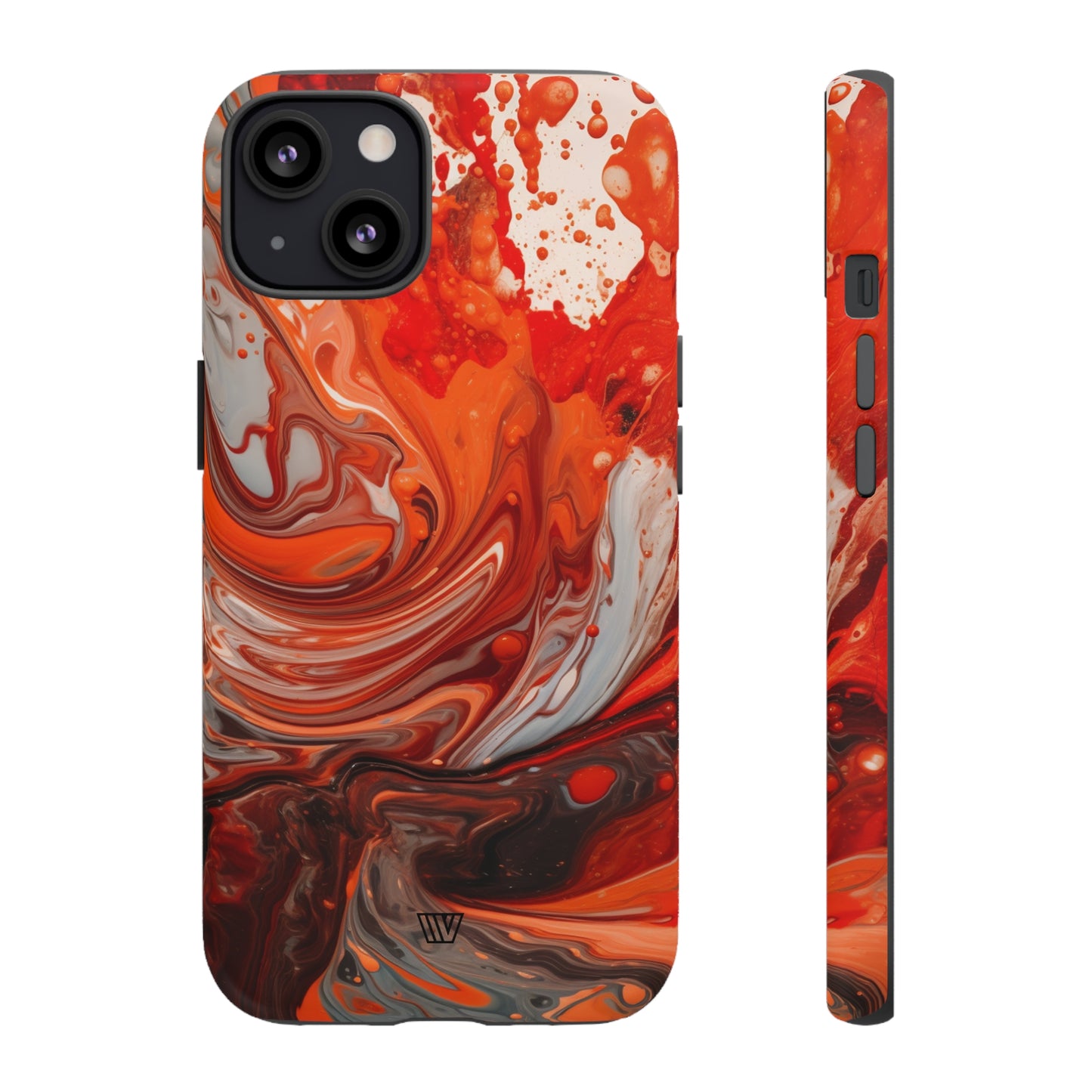 WHITE FIRE PAINT SWIRL | Tough Phone Case - Trovvve