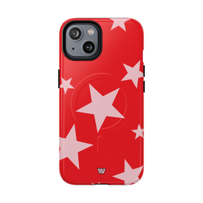 RED BOLD STARS | MagSafe Tough iPhone Case